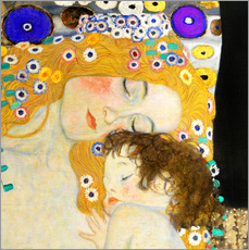 Muursticker  Moeder en kind - Gustav Klimt