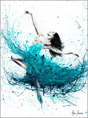 Poster  Golven van een ballerina - Ashvin Harrison