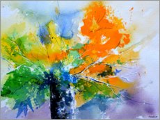 Acrylglas print  Colorful, abstract bouquet - Pol Ledent