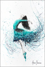 Canvas print  Dancer in turquoise - Ashvin Harrison