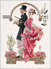 Poster  De bloemist - Joseph Christian Leyendecker