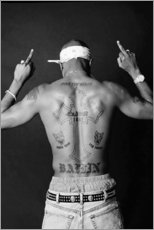 Premium poster  Tupac - Tattoo - Celebrity Collection