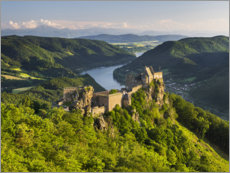 Poster Aggstein over the Danube