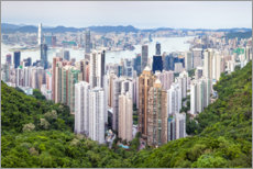 Poster Hong Kong cityscape