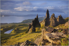 Poster Rock of the Old Man of Storr on the Isle of Skye, Scotland