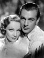 Canvas print  Marlene Dietrich and Gary Cooper