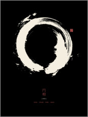 Premium poster Enso - Japanese zen circle II