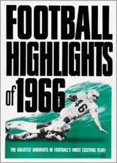 Canvas print  Football Highlights 1966 - Vintage Advertising Collection