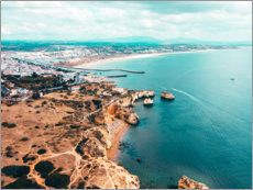 Poster View of the coast of Lagos, Portugal
