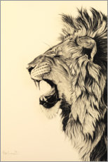 Premium poster Roaring lion