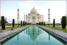 Hout print  View of the Taj Mahal - Ralph H. Bendjebar