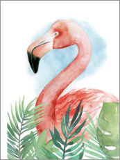 Poster Flamingo Composition II