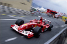 Canvas print  Michael Schumacher, Ferrari F2004, F1 Monaco 2004