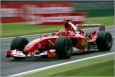 Aluminium print  Michael Schumacher, Ferrari F2004, F1 Italian GP 2004
