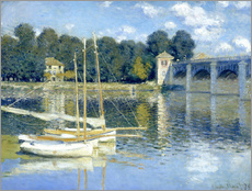 Muursticker  The Bridge at Argenteuil - Claude Monet