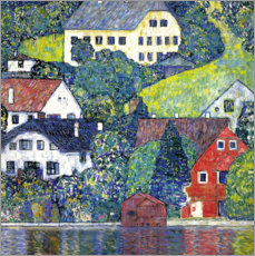 Canvas print  Houses in Unterach - Gustav Klimt