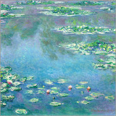 Muursticker  Waterlelies - Claude Monet