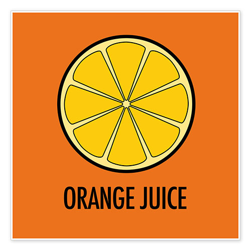 Premium poster Orange Juice