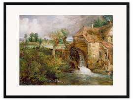 Ingelijste kunstdruk  Mill in Gillingham - John Constable