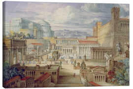 Canvas print  A Scene in Ancient Rome - Joseph Michael Gandy