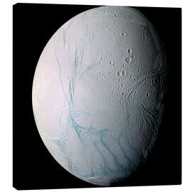 Canvas print  Saturn's moon Enceladus