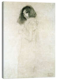 Canvas print  Portret van jonge vrouw - Gustav Klimt