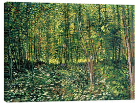 Canvas print  Bomen en kreupelhout - Vincent van Gogh
