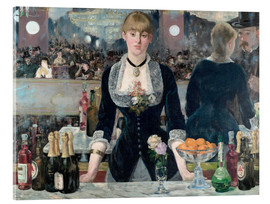 Acrylglas print  Een bar in de Folies-Bergère - Edouard Manet