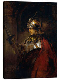 Canvas print  Alexander de Grote - Man in wapenuitrusting - Rembrandt van Rijn