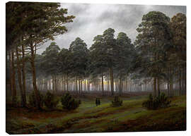 Canvas print  Avond - Caspar David Friedrich