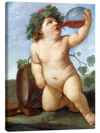 Canvas print  Drinking Bacchus - Guido Reni