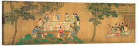 Canvas print  Ontmoeting van de wetenschappers in de bamboetuin - Chinese School