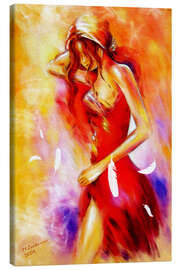 Canvas print  Woman in red dress - Marita Zacharias