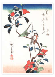 Poster  Flowers and Birdsin - Utagawa Hiroshige