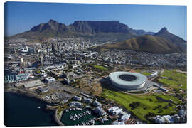 Canvas print  Cape Town Stadium and Table Mountain - David Wall