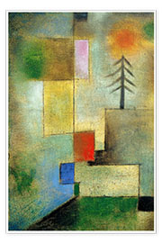 Premium poster  Small pine image - Paul Klee