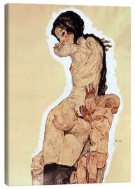 Canvas print  Mother and Child - Egon Schiele
