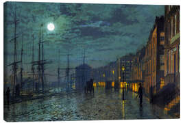 Canvas print  Docks at moonlight - John Atkinson Grimshaw