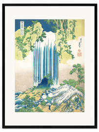 Ingelijste kunstdruk  Yoro Waterfall in Mino Province - Katsushika Hokusai