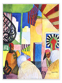 Poster  In the Bazar - August Macke