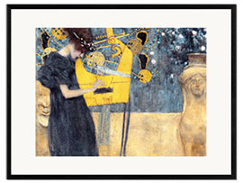 Ingelijste kunstdruk  De muziek - Gustav Klimt