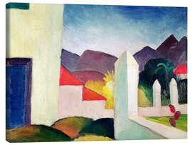 Canvas print  Tunisian Landscape - August Macke