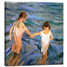 Canvas print  Girls in the sea - Joaquín Sorolla y Bastida