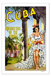 Premium poster Cuba - vakantie eiland