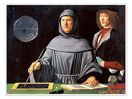 Poster Fra Luca Pacioli with student
