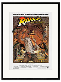 Ingelijste kunstdruk  Indiana Jones - Raiders of the lost ark