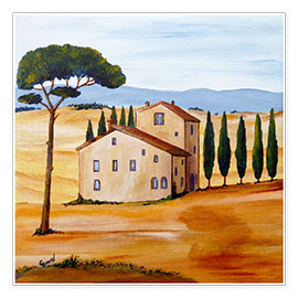 Poster Tuscany