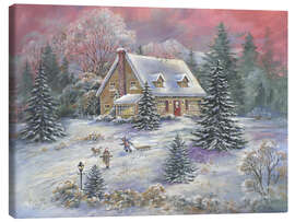 Canvas print  Christmas at Dusk - Mimi Jobe