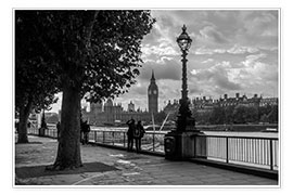 Poster London black and white