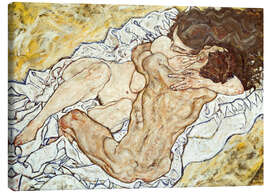 Canvas print  De Omhelzing (Liefdespaar II) - Egon Schiele